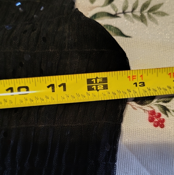 Ralph Lauren Vintage Black Sequin Netted Strappy Cocktail Party Dress Size Small - Picture 8 of 11